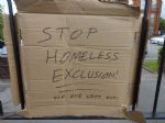 Salford University Homeless Conference Protest
